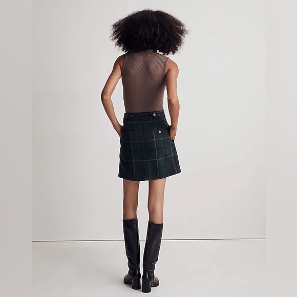Madewell Wool Button-Front Skirt - Picture 2 of 7